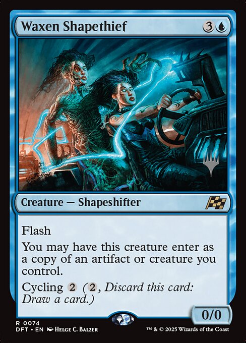 MTG Waxen Shapethief PDFT 074p Promo Pack Nonfoil