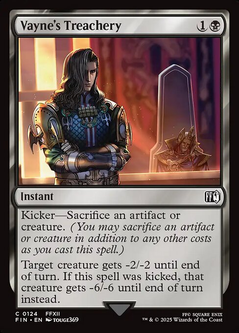 MTG Vayne's Treachery FIN 124 Regular Foil