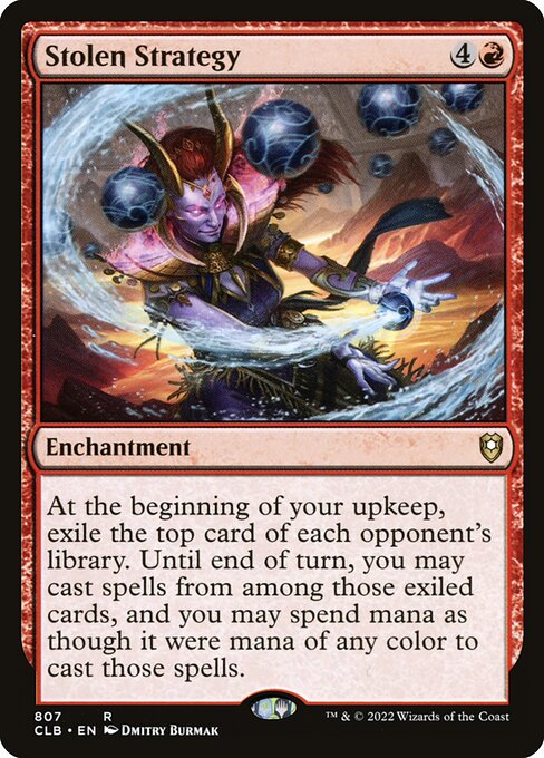 MTG Stolen Strategy CLB 807 Commander Deck Nonfoil