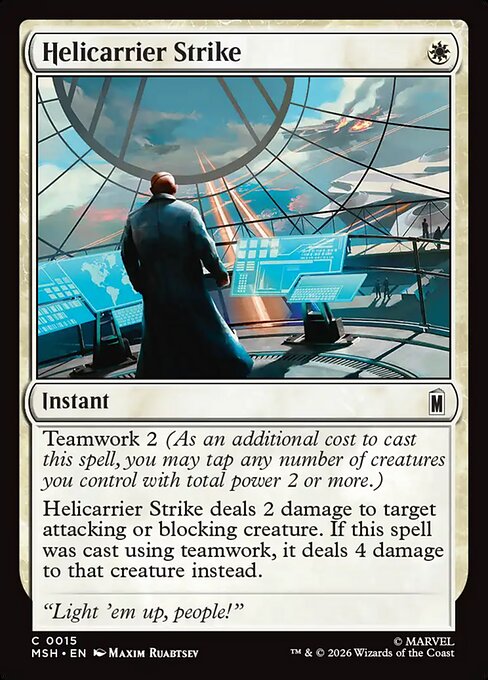 MTG Helicarrier Strike MSH 015 Regular Nonfoil