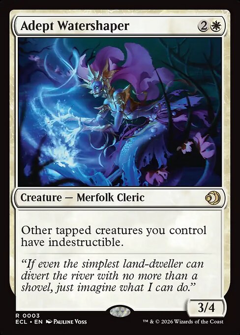 MTG Adept Watershaper ECL 003 Regular Nonfoil
