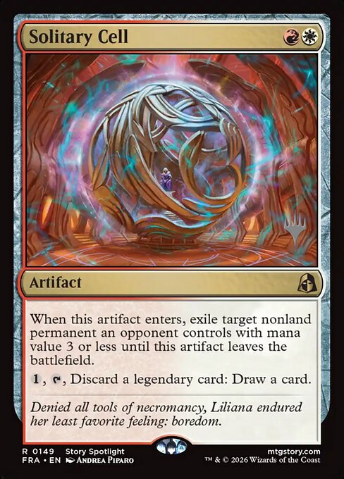 MTG Solitary Cell PFRA 149P Promo Pack Foil front