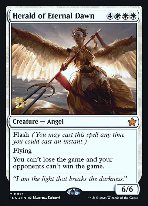 MTG Herald of Eternal Dawn PFDN 017s Prerelease Foil