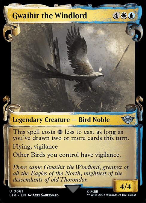 MTG Gwaihir the Windlord LTR 661 Showcase Scrolls of Middle-earth Nonfoil