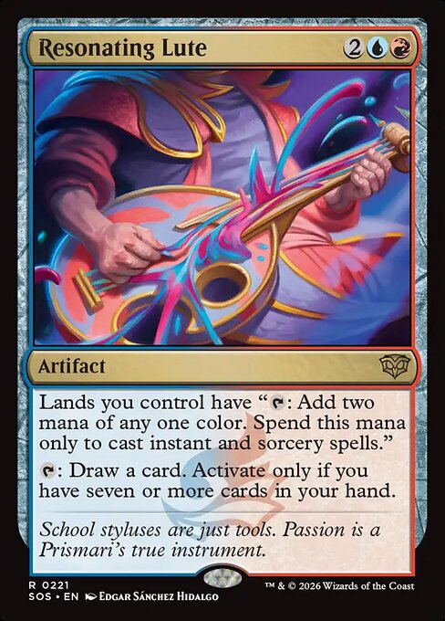 MTG Resonating Lute SOS 221 Regular Nonfoil