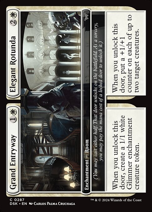 MTG Grand Entryway // Elegant Rotunda DSK 287 Lurking Evil Nonfoil
