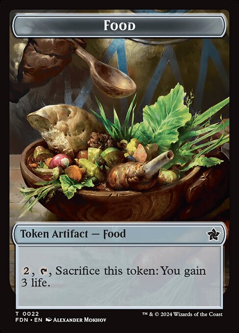 MTG Food Token FDN 022 Token Foil