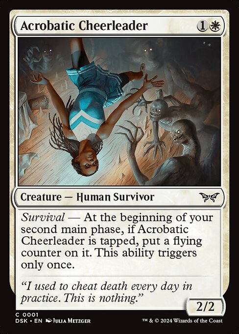 MTG Acrobatic Cheerleader DSK 001 Regular Foil