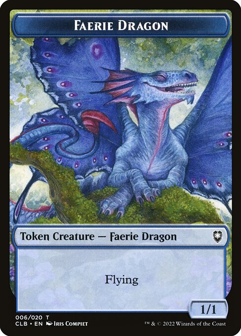 MTG Faerie Dragon Token CLB 006 Token Foil