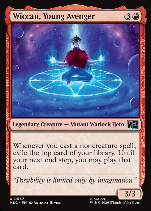 MTG Wiccan, Young Avenger MSC 557 Regular Nonfoil