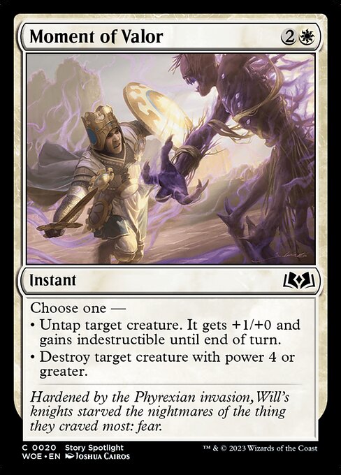 MTG Moment of Valor WOE 020 Regular Foil