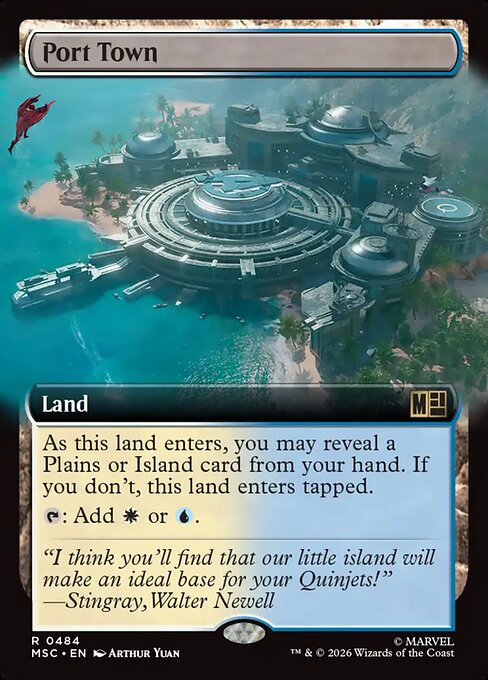 MTG Port Town MSC 484 Extended Art Nonfoil