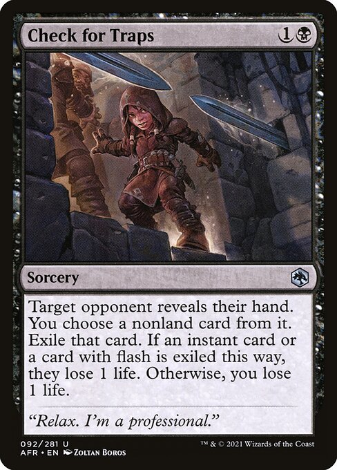 MTG Check for Traps AFR 092 Regular Nonfoil