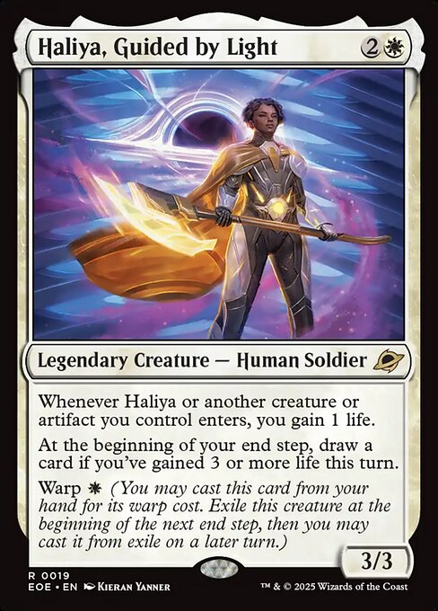 MTG Haliya, Guided by Light EOE 019 Regular Foil