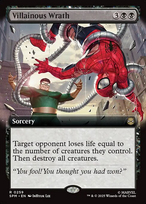 MTG Villainous Wrath SPM 259 Extended Art Foil