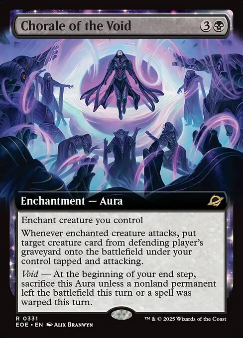 MTG Chorale of the Void EOE 331 Extended Art Nonfoil