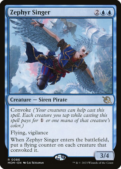 MTG Zephyr Singer PMOM 086p Promo Pack Nonfoil