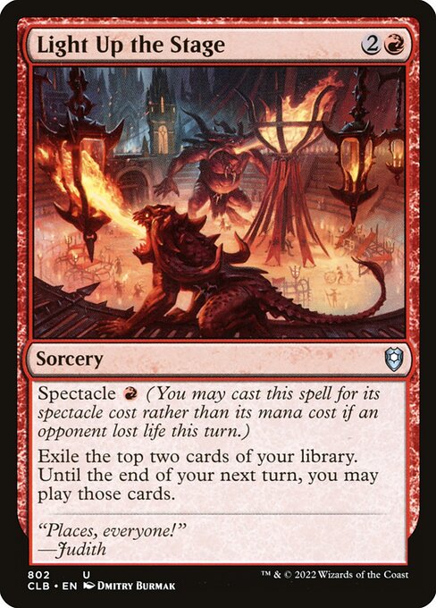 MTG Light Up the Stage CLB 802 Commander Deck Nonfoil