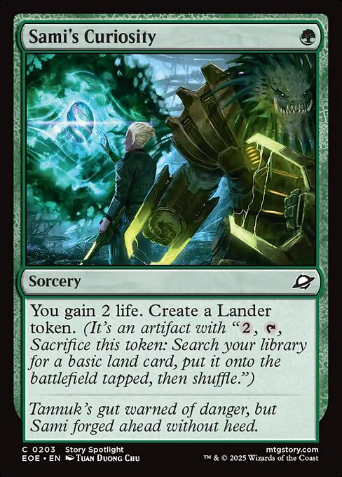 MTG Sami's Curiosity EOE 203 Regular Nonfoil
