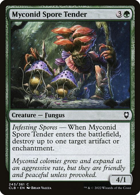 MTG Myconid Spore Tender CLB 243 Regular Foil