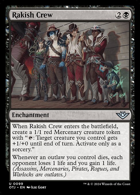 MTG Rakish Crew OTJ 099 Regular Foil