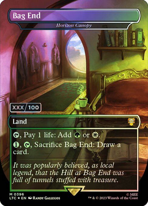 MTG Horizon Canopy LTC 396z Showcase Ring Foil