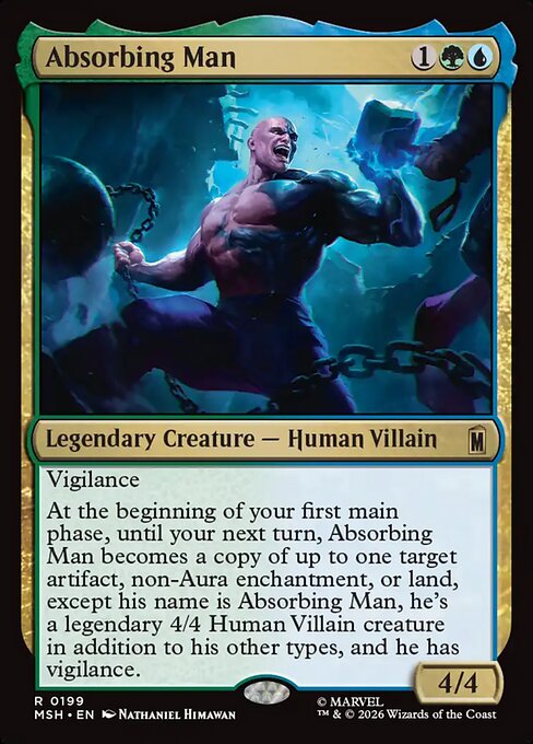 MTG Absorbing Man MSH 199 Regular Nonfoil