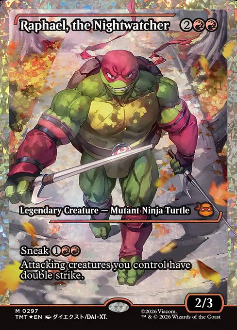 MTG Raphael, the Nightwatcher TMT 297 Japan Showcase Fracture Foil
