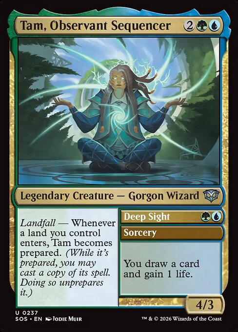 MTG Tam, Observant Sequencer // Deep Sight SOS 237 Regular Nonfoil