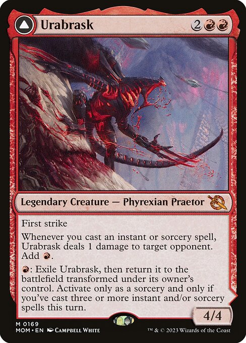 MTG Urabrask // The Great Work MOM 169 Regular Foil