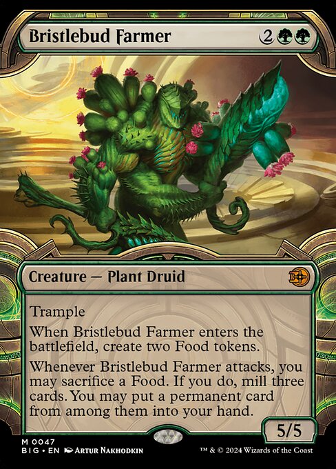 MTG Bristlebud Farmer BIG 047 Showcase Vault Frame Nonfoil