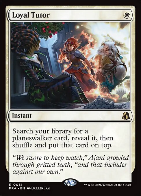 MTG Loyal Tutor PFRA 014P Promo Pack Nonfoil front