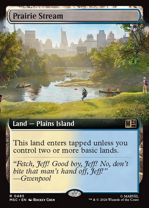 MTG Prairie Stream MSC 485 Extended Art Nonfoil