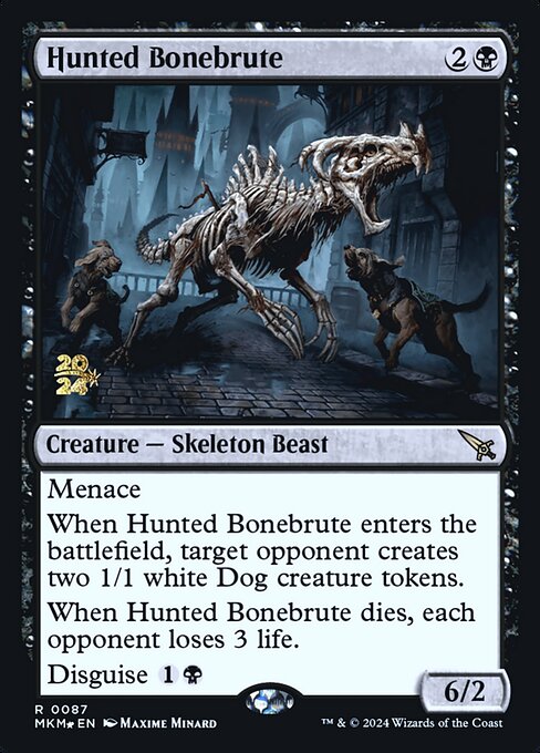 MTG Hunted Bonebrute PMKM 087s Prerelease Foil