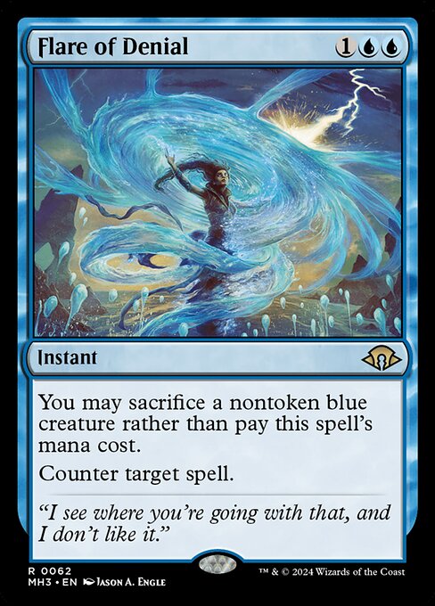 MTG Flare of Denial MH3 062 Regular Foil