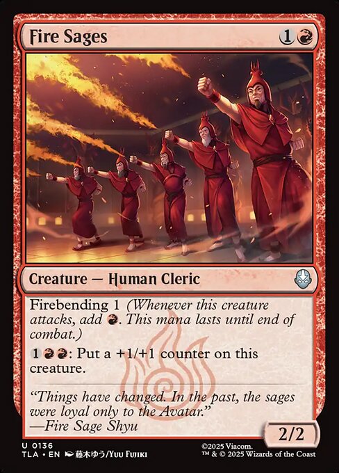 MTG Fire Sages TLA 136 Regular Nonfoil