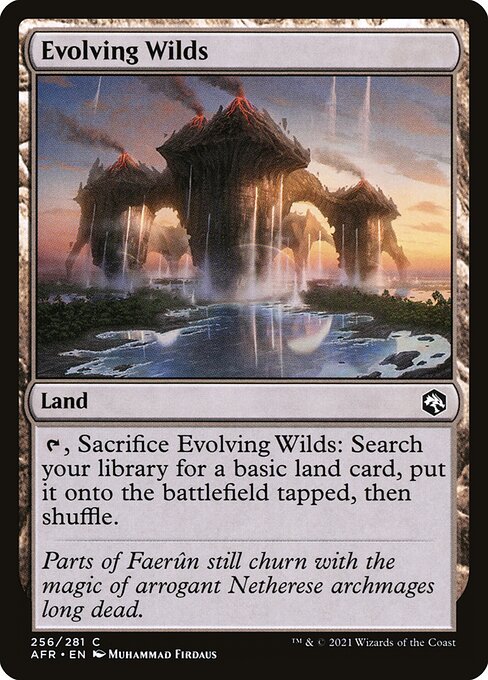 MTG Evolving Wilds AFR 256 Regular Foil