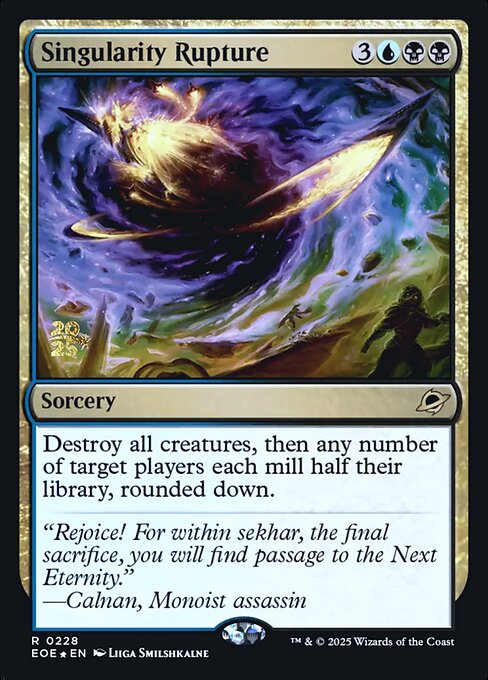 MTG Singularity Rupture PEOE 228s Prerelease Foil