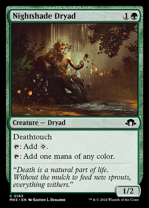 MTG Nightshade Dryad MH3 163 Regular Foil
