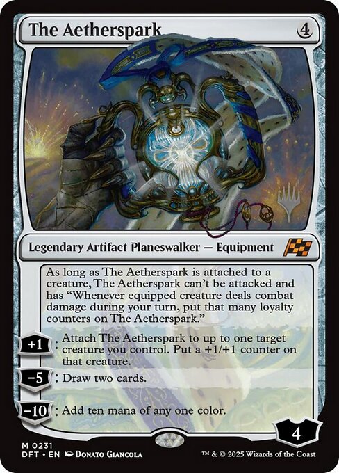 MTG The Aetherspark PDFT 231p Promo Pack Nonfoil