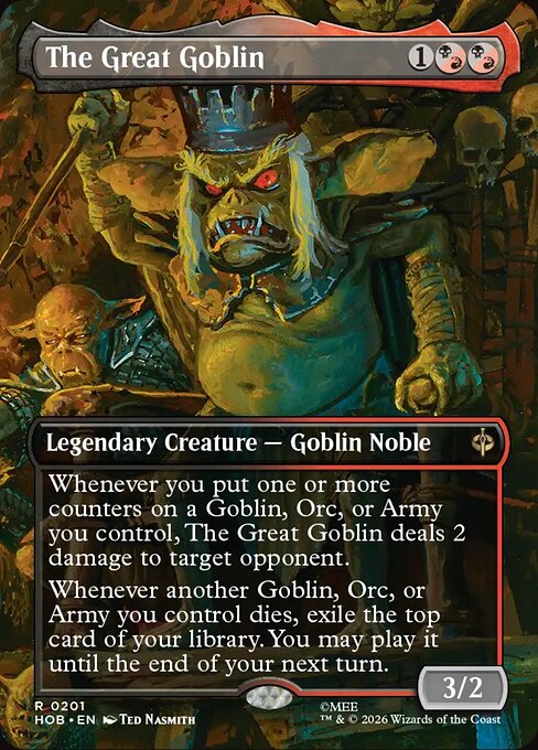 MTG The Great Goblin HOB 201 Alternate Art Foil