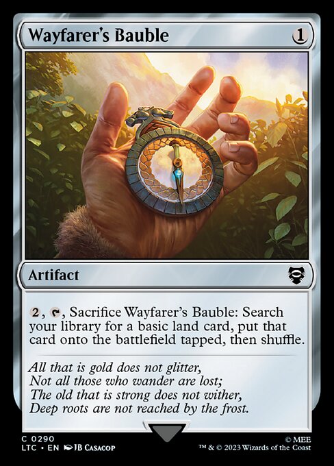 MTG Wayfarer's Bauble LTC 290 Alternate Art Nonfoil