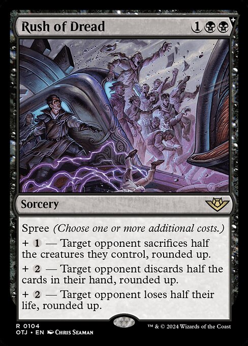MTG Rush of Dread OTJ 104 Regular Foil