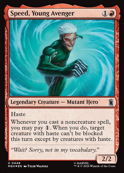 MTG Speed, Young Avenger MSH 448 Alternate Art Surge Foil