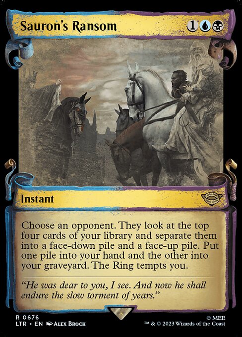 MTG Sauron's Ransom LTR 676 Showcase Scrolls of Middle-earth Nonfoil