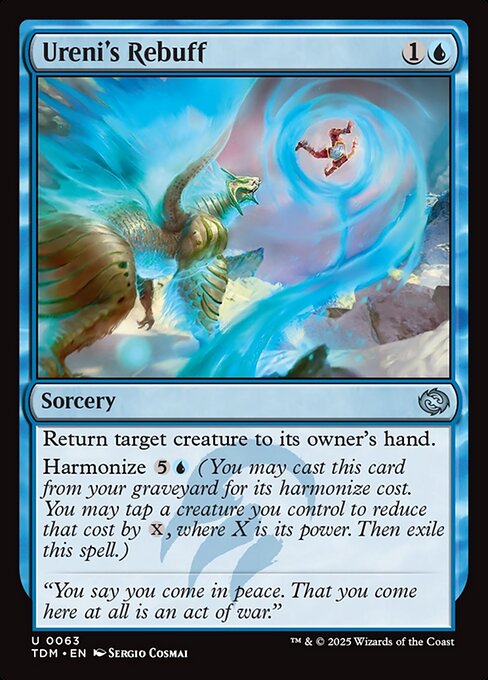 MTG Ureni's Rebuff TDM 063 Regular Foil