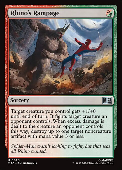MTG Rhino's Rampage MSC 823 Regular Nonfoil