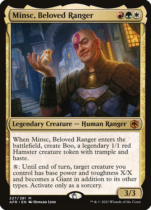 MTG Minsc, Beloved Ranger AFR 227 Regular Foil