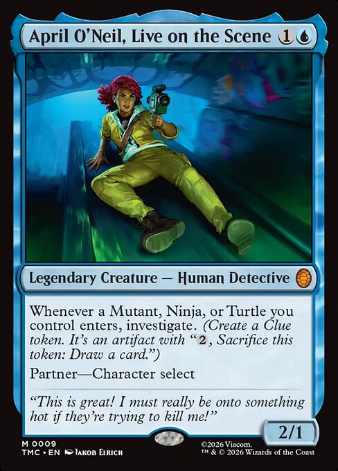 MTG April O'Neil, Live on the Scene TMC 009 Regular Nonfoil