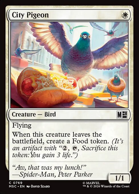 MTG City Pigeon MSC 769 Regular Foil